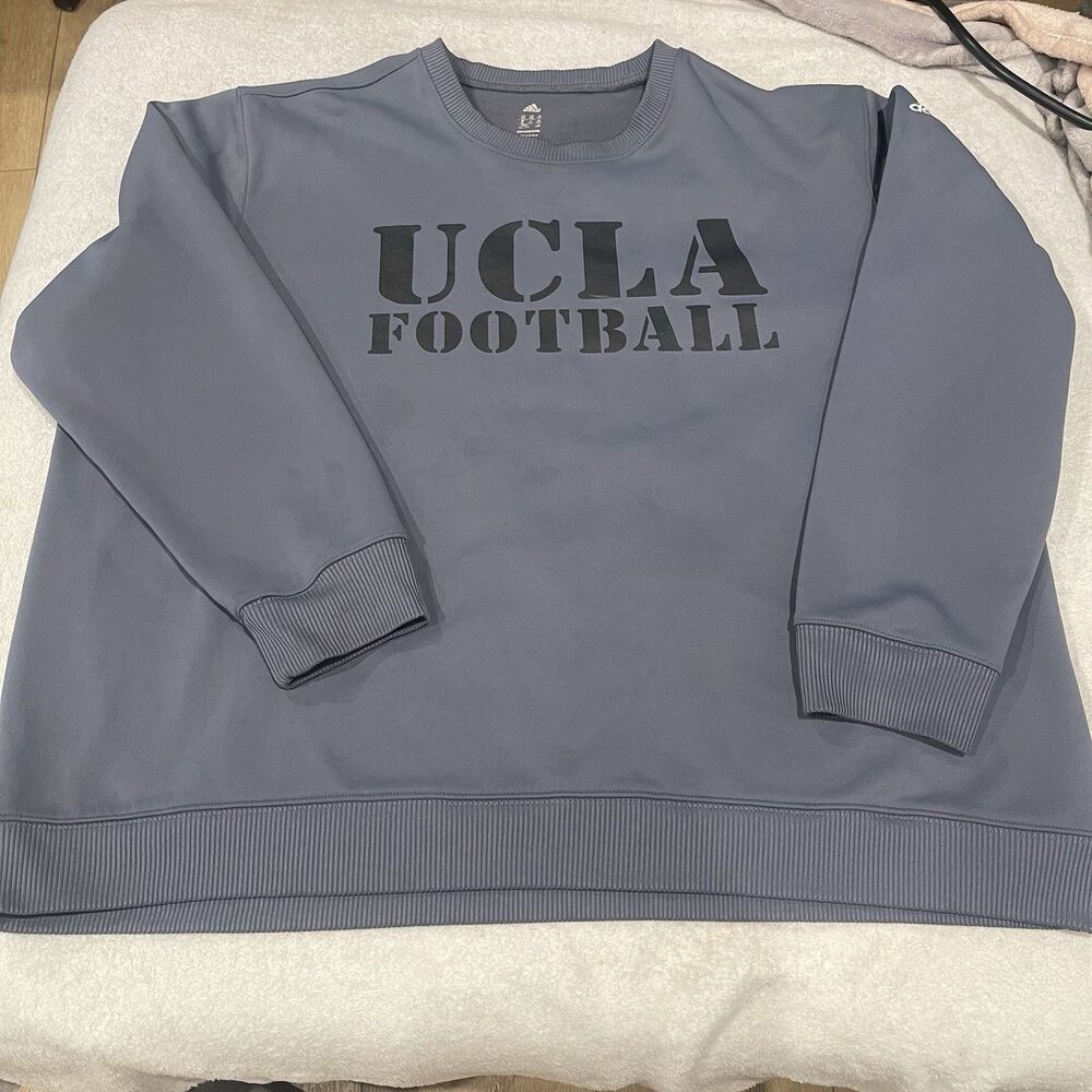 UCLA Bruins Sweatshirt Sweater Mens L gray Pullover Crewneck NCAA Football Gym